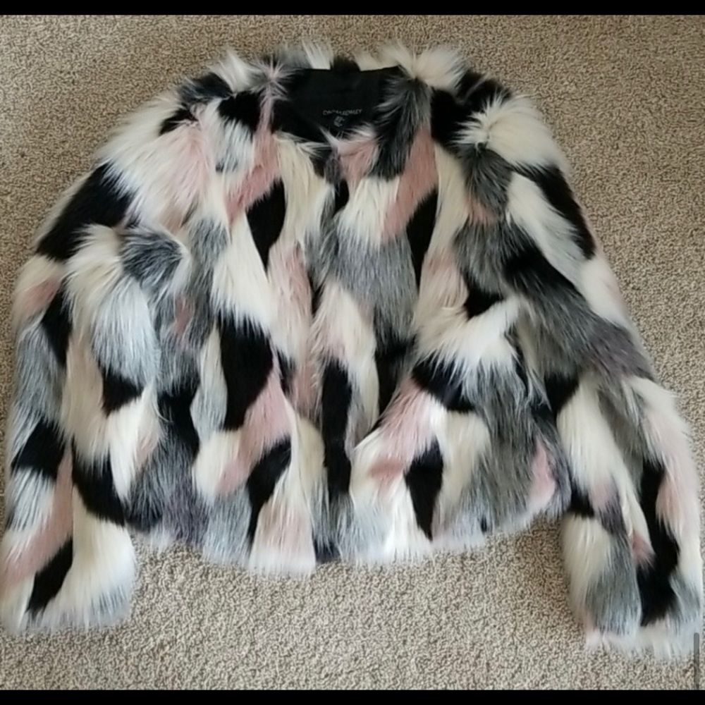 Cynthia Rowley Faux Fur Jacket
